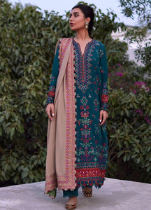 Zaha By Khadijah Shah Embroidered Suits Unstitched 3 Piece ZW23-03 ECRIN- Winter Collection