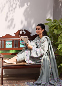 Zaha By Khadijah Shah Embroidered Suits Unstitched 3 Piece ZW23-04 DERYA- Winter Collection