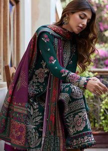 Zaha By Khadijah Shah Embroidered Suits Unstitched 3 Piece ZW23-14 ARSIN - Winter Collection