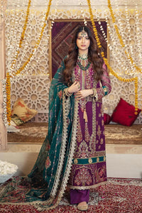 Gisele Sajni Wedding Collection Unstitched 3pc Suit D-01 HEER - Mishi'sCollection