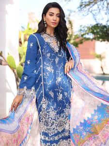 Noor by Saadia Asad Luxury Embroidered Chikankari Lawn 3Pc Suit D-10B - Mishi'sCollection