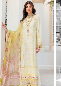 Noor by Saadia Asad Luxury Chikankari Lawn 3Pc Suit D6-B 2022 - Mishi'sCollection