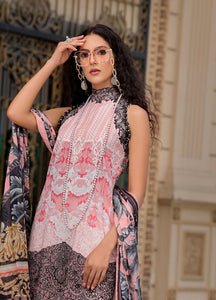 Reign Embroidered Lawn Suits Unstitched 3 Piece ROSE