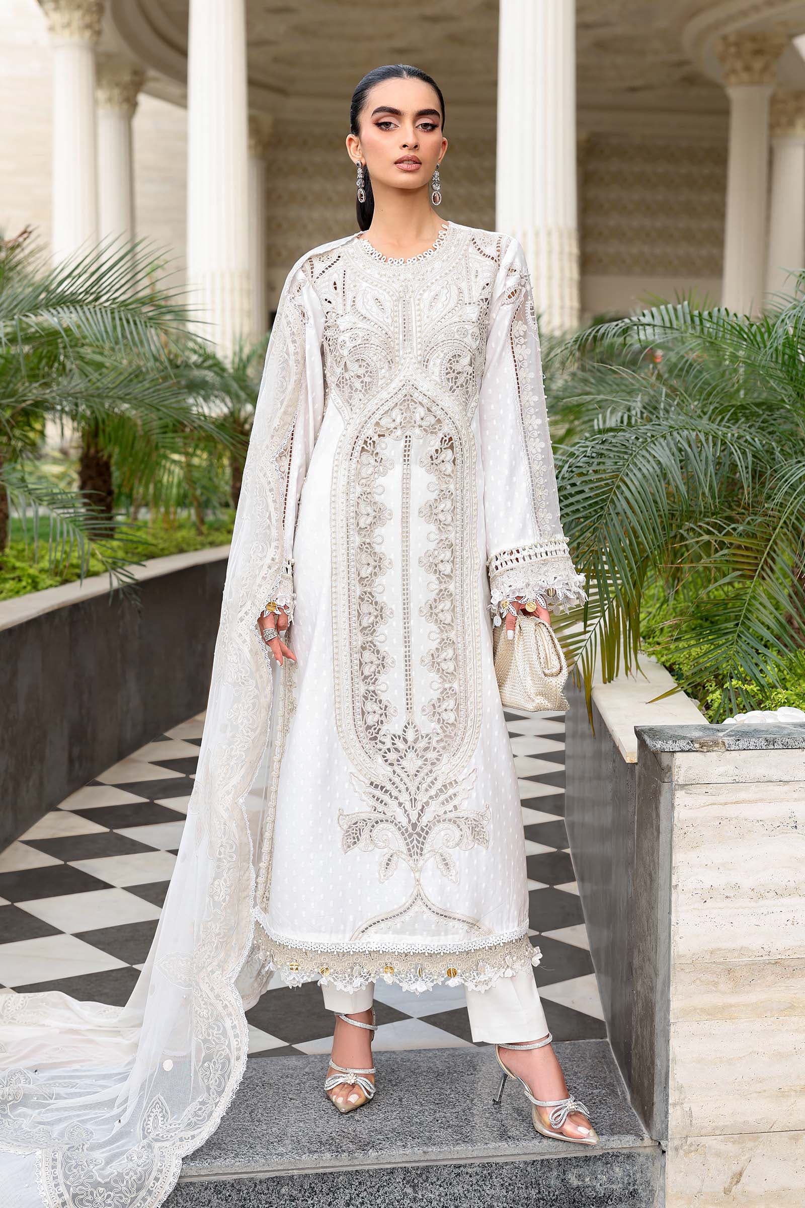 3 Piece Unstitched Embroidered Jacquard Lawn Suit