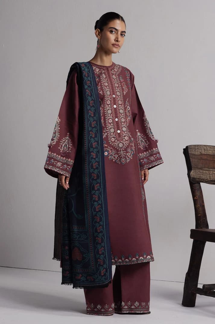Zara Shahjahan - Coco Winter Unstitched - SARD-1A - Unstitched