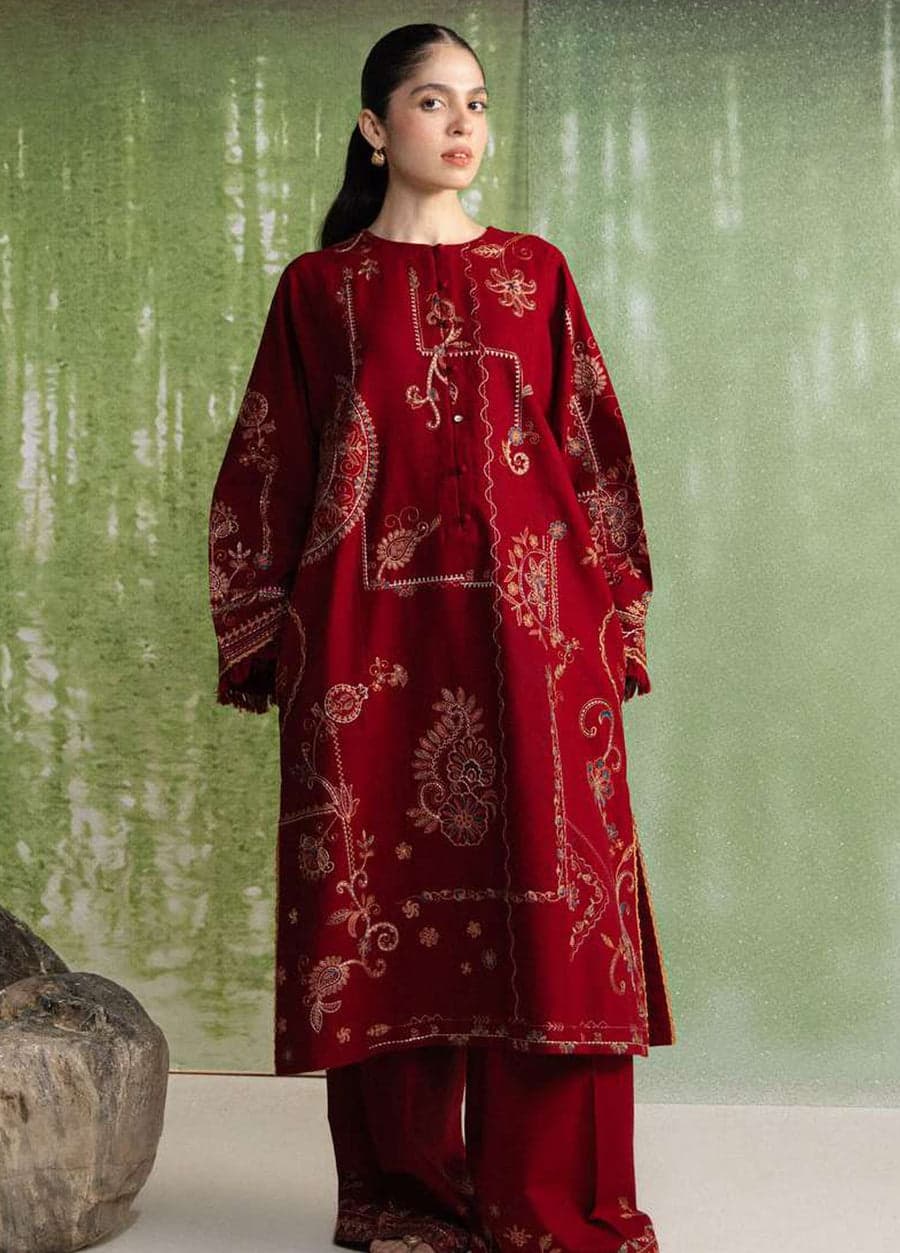 Coco by Zara Shahjahan Unstitched Khaddar 3 Piece Suit DIBA 10A -