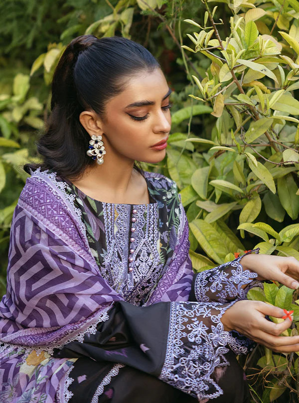 Zainab Chottani  by Tahra Embroidered Lawn Suit Unstitched 3 Piece ZCT24 RAHA - D 6B - Summer Collection