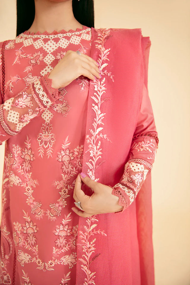 Qalamkar by Qlinekari Chikankari Lawn Suit Unstitched 3 Piece QLM24 SQQ-09 SENA- Summer Collection