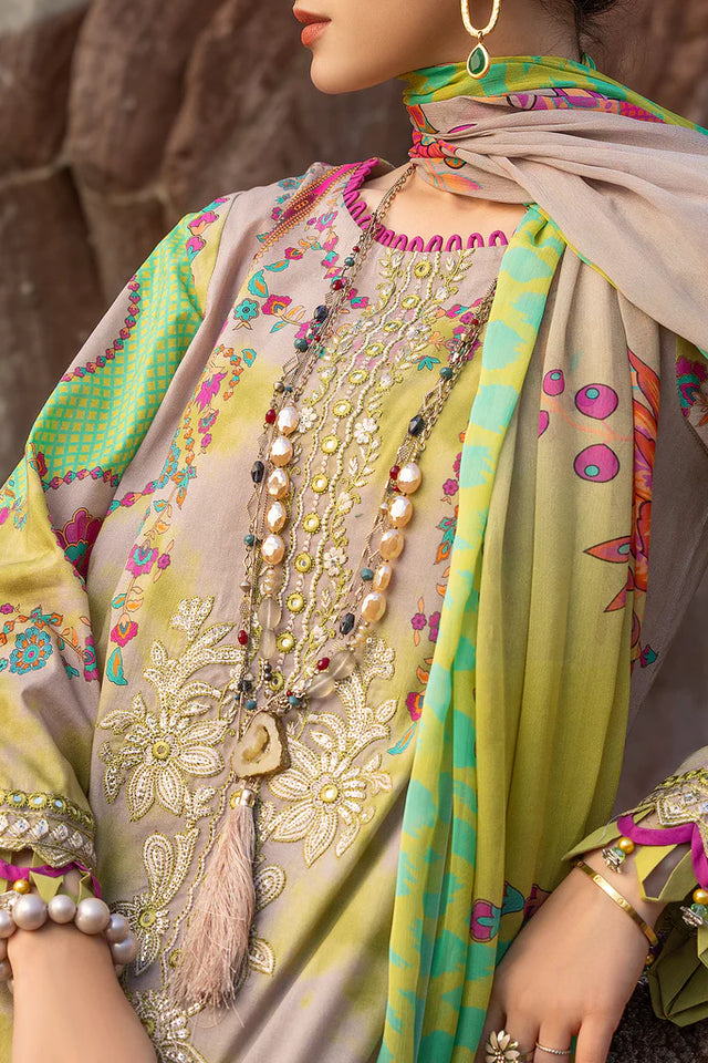 Charizma  by Sunshine Embroidered Lawn Suit Unstitched 3 Piece|SN4-08-Summer Collection