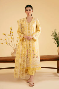 Qalamkar by Qlinekari Chikankari Lawn Suit Unstitched 3 Piece QLM24 SQQ-12 ZHAIN- Summer Collection