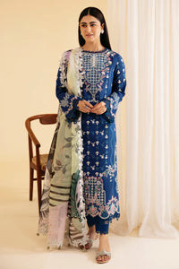 Qalamkar by Qlinekari Chikankari Lawn Suit Unstitched 3 Piece QLM24 SQQ-08 ZEL- Summer Collection
