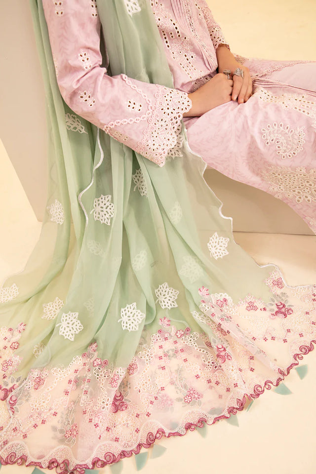 Qalamkar by Qlinekari Chikankari Lawn Suit Unstitched 3 Piece QLM24 SQQ-02 ASEMA- Summer Collection