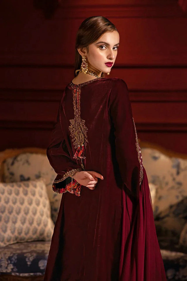 Charizma - Signora Premium Embroidered Velvet  - CVT4-06 - Unstitched