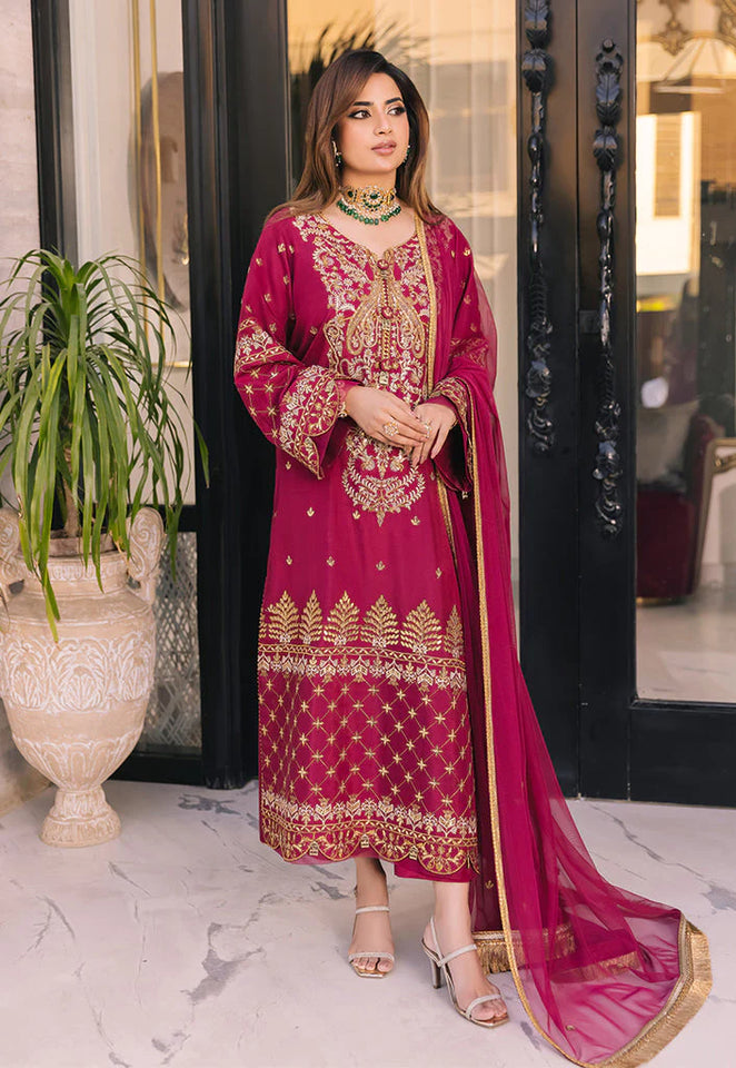 Asim Jofa Noorie Maahru Merub Unstitched Embroidered 3Pc Suit AJSM-46
