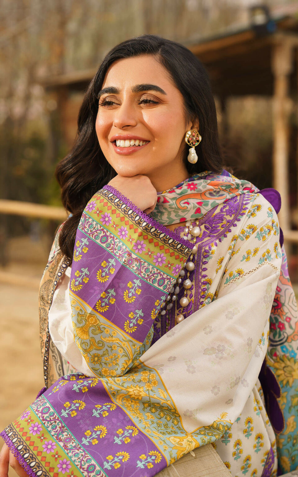 Asifa Nabeel by Meraki Embroidered Lawn Suits Unstitched 3 Piece  ALYSSA-U141M0-17 | Spring Summer Collection