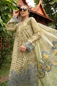 Maria B Embroidered Lawn Suit Unstitched 3 Piece MB24 D-10 - Luxury Collection