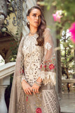 Maria B Embroidered Lawn Suit Unstitched 3 Piece MB24 D-01 - Luxury Collection