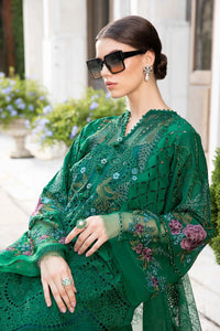 Maria B Embroidered Lawn Suit Unstitched 3 Piece MB24 D-02 - Luxury Collection