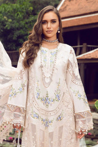 Maria B Embroidered Lawn Suit Unstitched 3 Piece MB24 D-04 - Luxury Collection