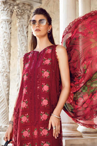 Maria B Embroidered Lawn Suit Unstitched 3 Piece MB24 D-05 - Luxury Collection
