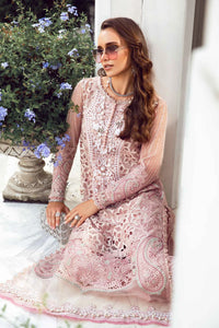 Maria B Embroidered Lawn Suit Unstitched 3 Piece MB24 D-06 - Luxury Collection