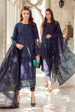 Maria B Embroidered Lawn Suit Unstitched 3 Piece MB24 D-09 - Luxury Collection