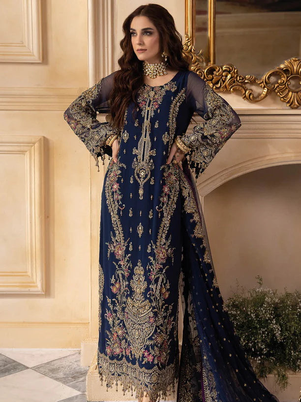 Charizma Dastaan-e-Jashan Luxury Chiffon 24 Unstitched 3Pc Suit DJW4-01