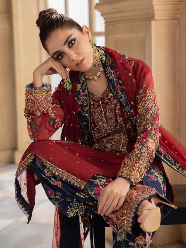 Charizma Dastaan-e-Jashan Luxury Chiffon 24 Unstitched 3Pc Suit DJW4-02