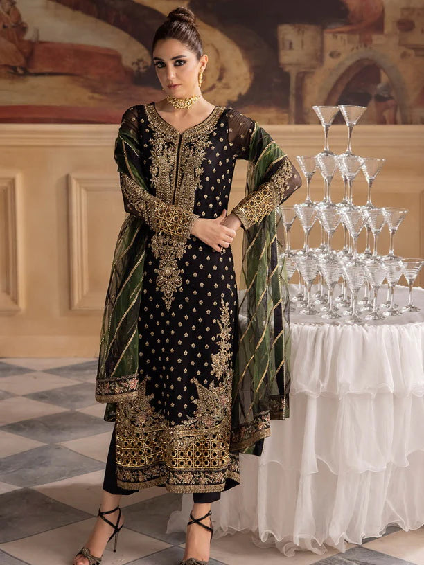 Charizma Dastaan-e-Jashan Luxury Chiffon 24 Unstitched 3Pc Suit DJW4-06