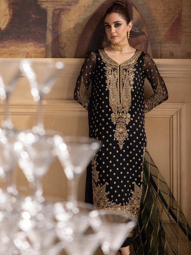 Charizma Dastaan-e-Jashan Luxury Chiffon 24 Unstitched 3Pc Suit DJW4-06