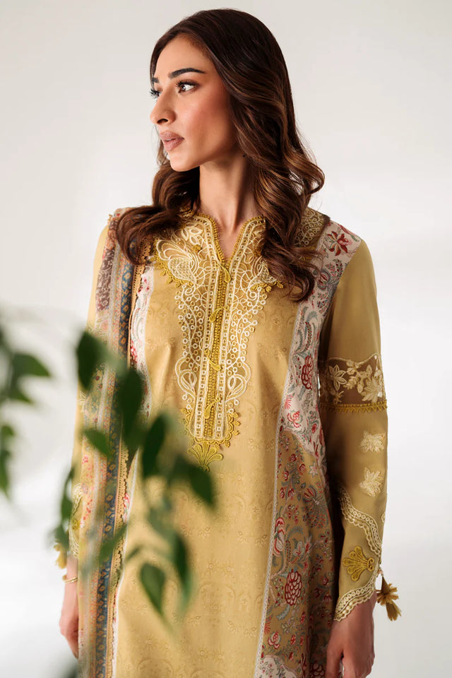 Qalamkar by Qprints Embroidered Lawn Suit Unstitched 3 Piece QAR-08 ANAIS - Summer Collection