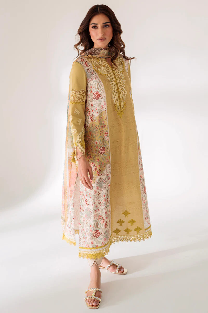Qalamkar by Qprints Embroidered Lawn Suit Unstitched 3 Piece QAR-08 ANAIS - Summer Collection