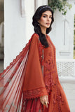 3 Piece Unstitched Embroidered Cambric Suit | MPT-2701-B