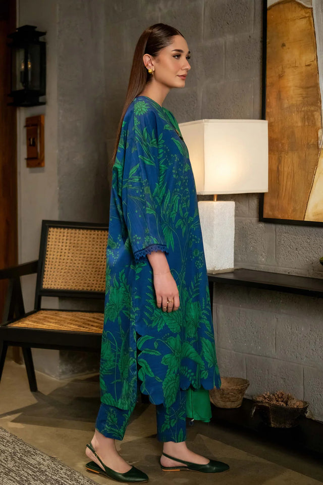 Mbasics 3 Pc Unstitched Printed Khaddar Suit | 501-B