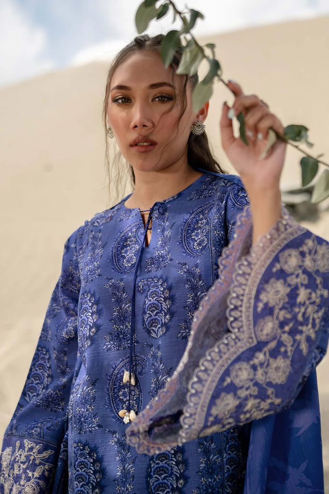 Mbasics 3 Pc Unstitched Printed Khaddar Suit | 508-A