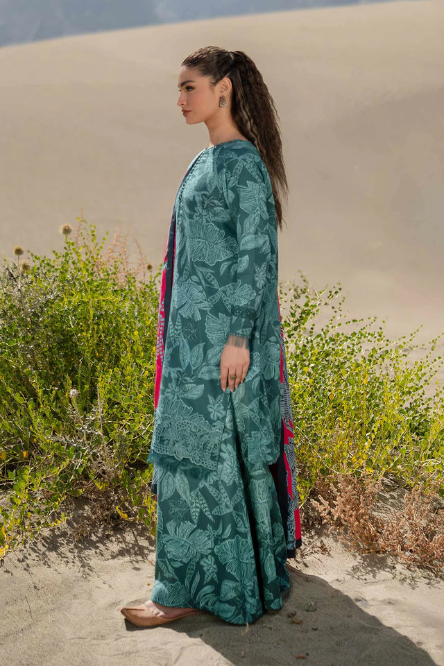 Mbasics 3 Pc Unstitched Printed Khaddar Suit | 509-A