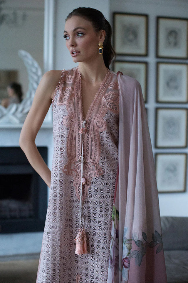 Sobia Nazir|LUXURY Embroidered Lawn Suits Unstitched 3 Piece 2024 Design  L24-5B