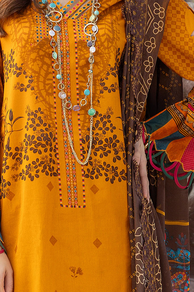 Charizma Embroidered Lawn Suits Unstitched 3 Piece| PM4-21-Summer Collection