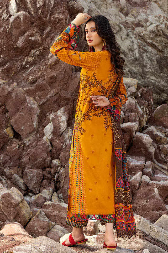 Charizma Embroidered Lawn Suits Unstitched 3 Piece| PM4-21-Summer Collection