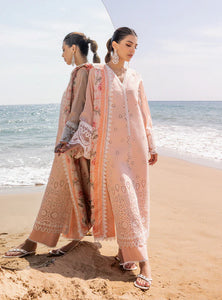 Zainab Chottani Chikankari Lawn Suits Unstitched 3 Piece ZC24 NORA - 2A - Summer Collection