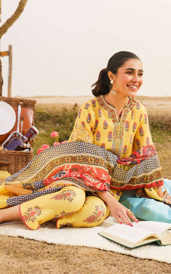 Asifa Nabeel by Meraki Embroidered Lawn Suits Unstitched 3 Piece SONNET-U141M0-04 | Spring Summer Collection