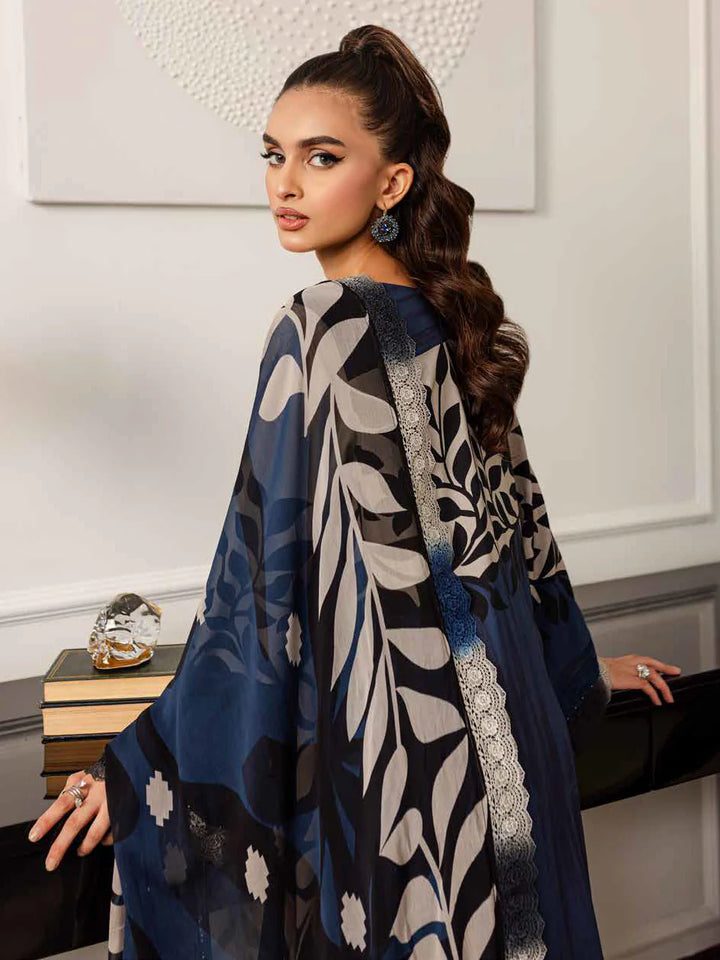 NUREH Signature Printed Viscose Unstitched 24 3Pc Suit SP-126