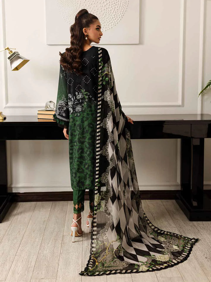 NUREH Signature Printed Viscose Unstitched 24 3Pc Suit SP-127