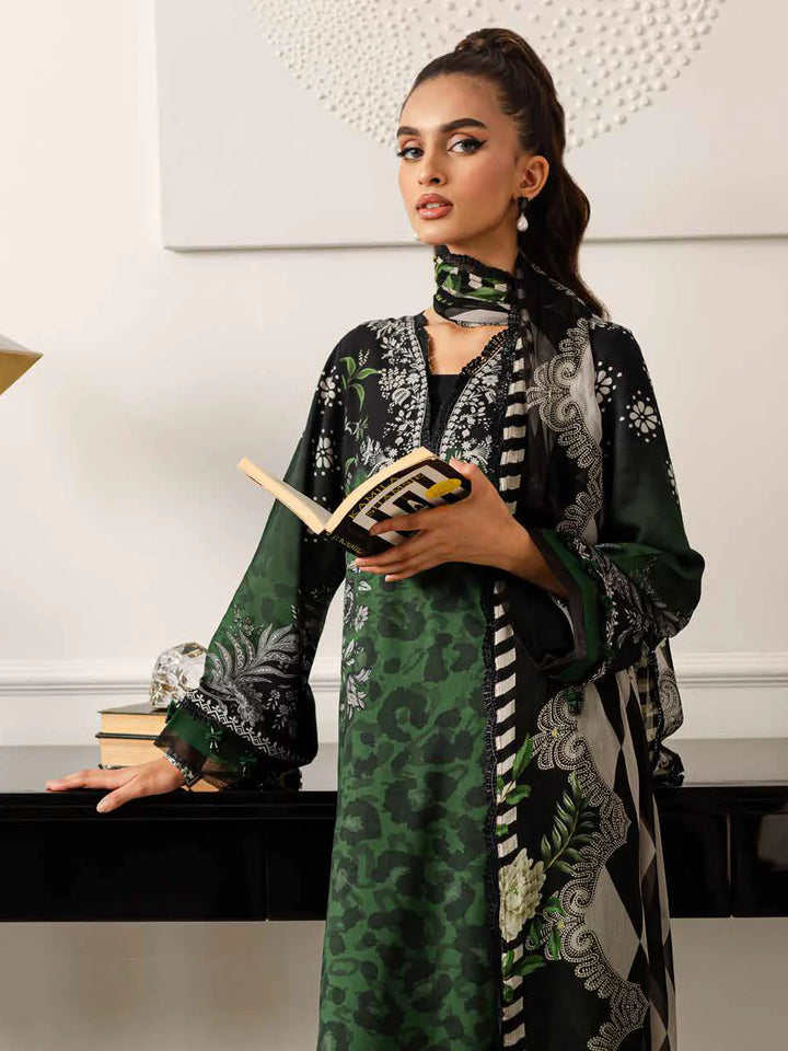 NUREH Signature Printed Viscose Unstitched 24 3Pc Suit SP-127