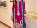 Zaha Embroidered Lawn Suits Unstitched 3 Piece ZL24-06B - Summer Collection