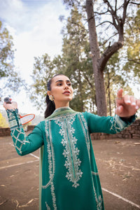Zaha Embroidered Lawn Suits Unstitched 3 Piece ZL24-11B - Summer Collection