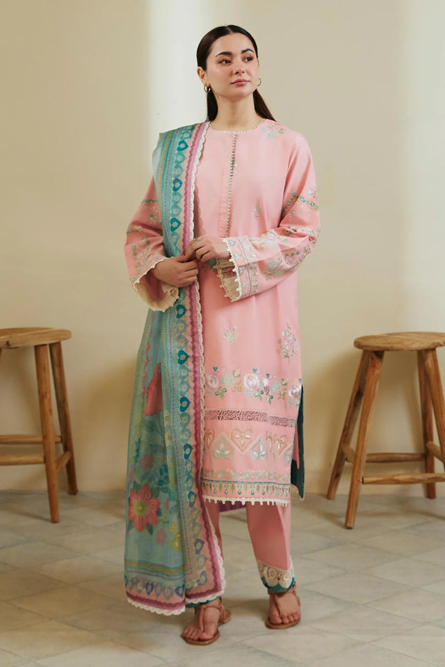 Coco by Zara Shahjahan Embroidered Lawn Suits Unstitched 3 Piece Z24|Zoya 8A- Summer Collection