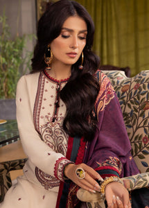Asim Jofa Asra Embroidered Velvet Suits Unstitched 3 Piece AJW-02 - Winter Collection