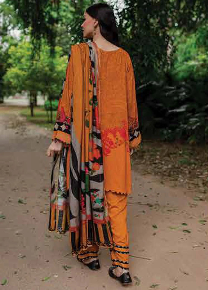 Charizma C Print Printed Linen Suits with Printed Wool Shawl  Unstitched 3 Piece  CPW-01