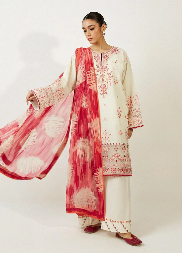 Coco by Zara Shahjahan Embroidered Lawn Suits Unstitched 3 Piece ZCE23-7A